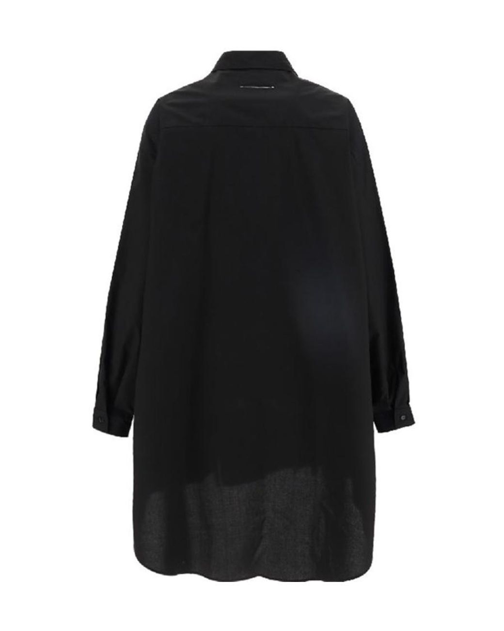 Maison Margiela Black 6 Logo Shirt Dress