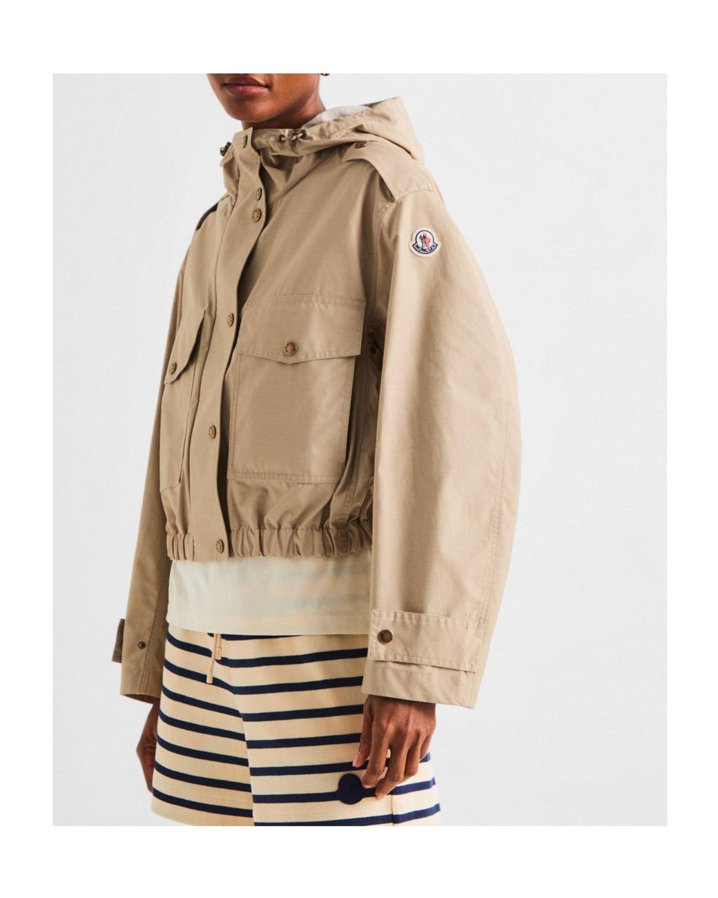 Moncler Natural Windproof Hooded Jacket