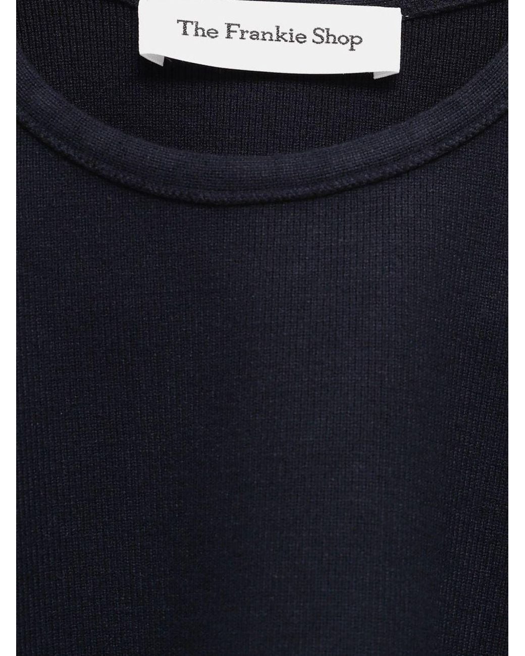 Frankie Shop Blue Crew-Neck T-Shirt
