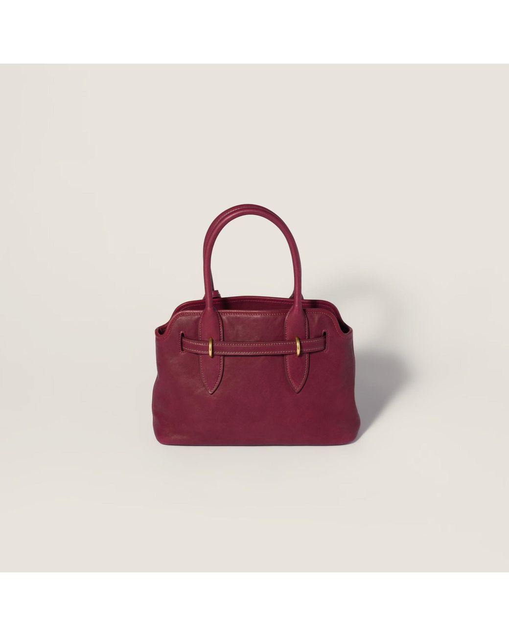 Miu Miu Red Aventure Nappa Leather Bag