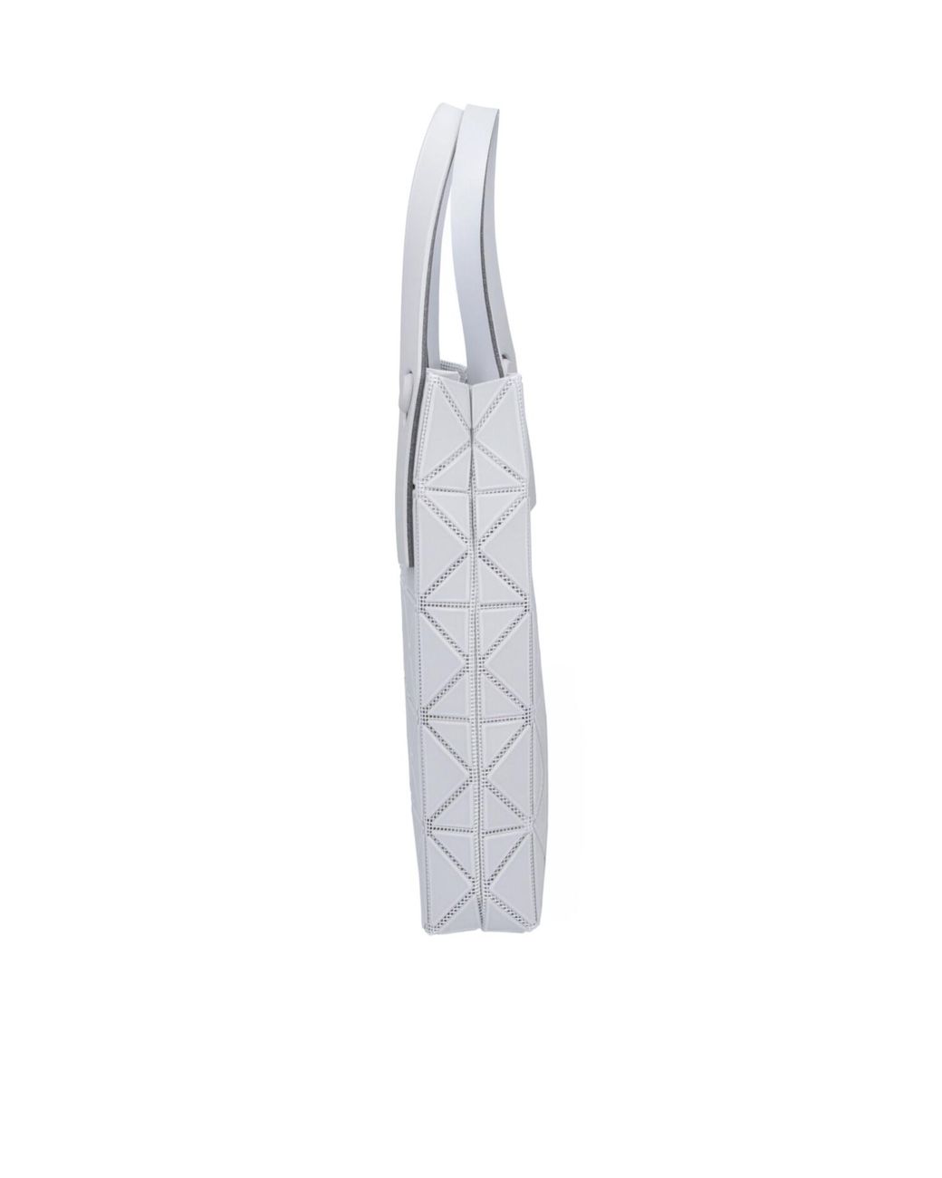 Issey Miyake White Prism Plus Geometric Tote Bag