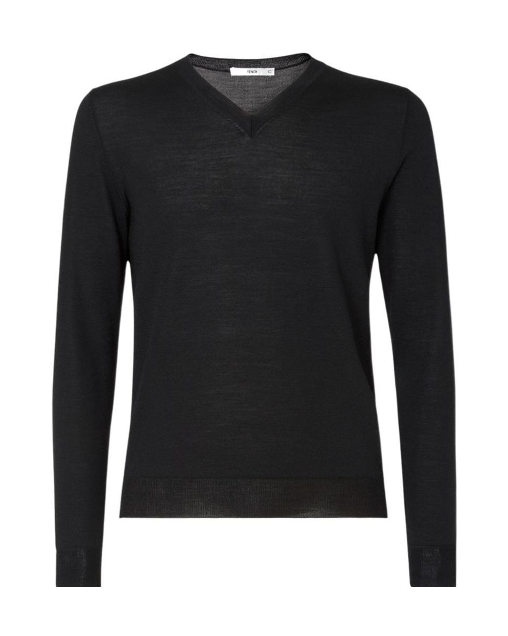 Fendi Black Wool Sweater for men