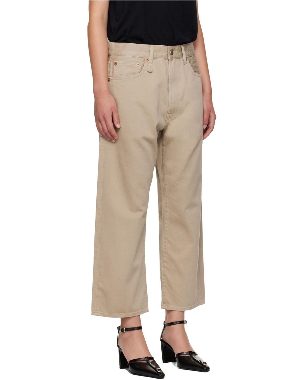 R13 Natural Jeans With Belt Loops
