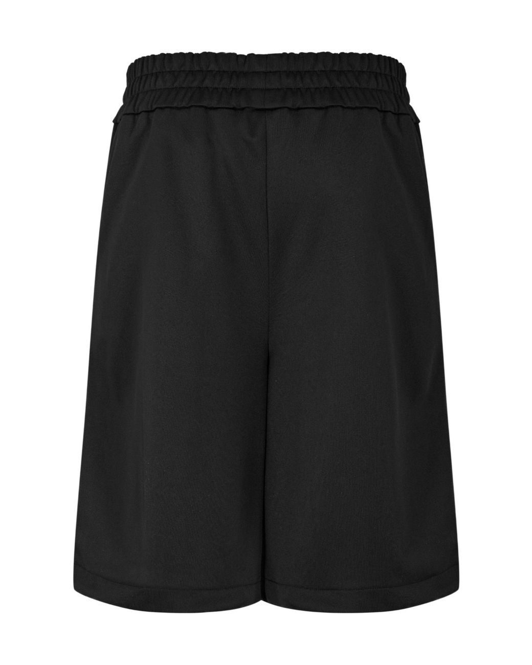 Palm Angels Black Woven Tracksuit Shorts for men