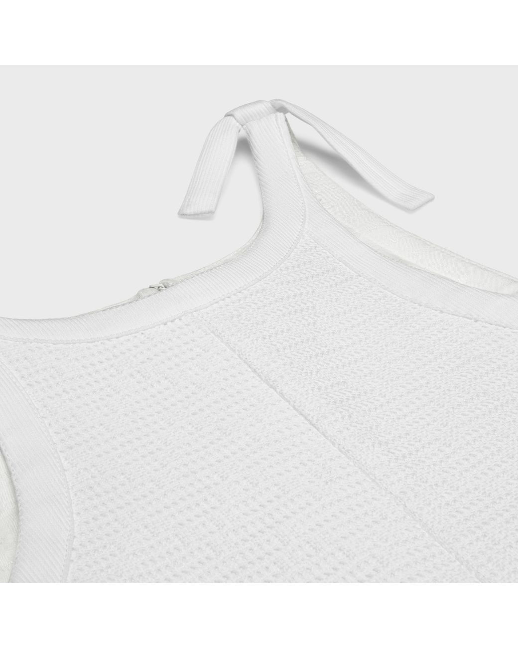 Céline White Trapeze Mini Dress