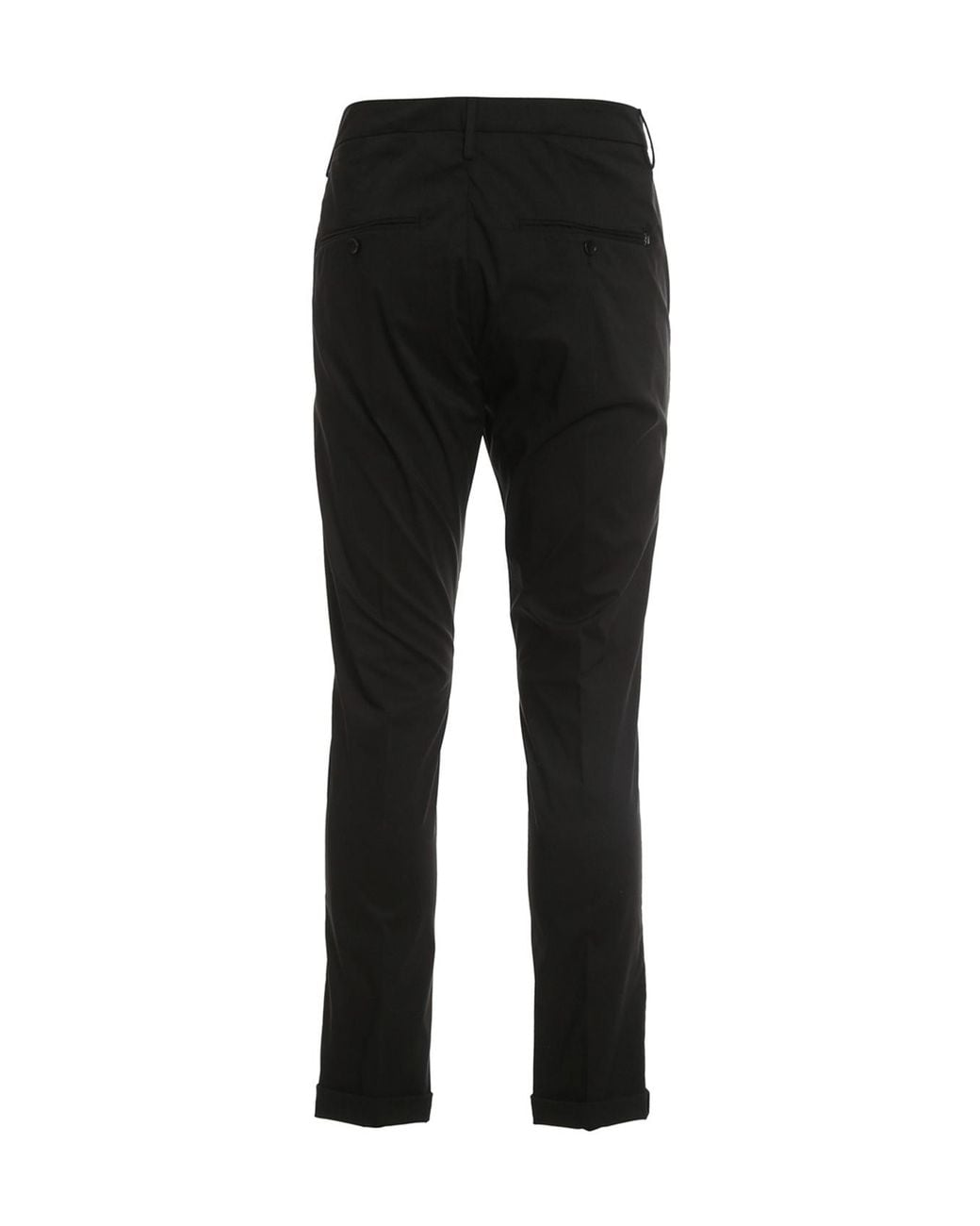 Dondup Black Straight-Leg Trousers for men