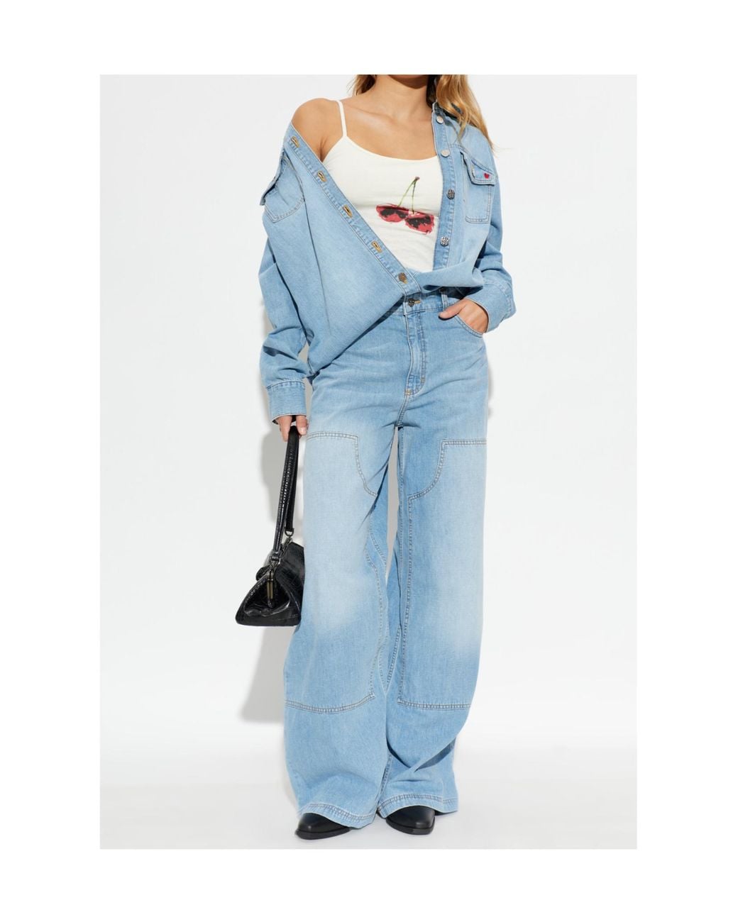 Baum und Pferdgarten Blue Melobu Western Denim Shirt
