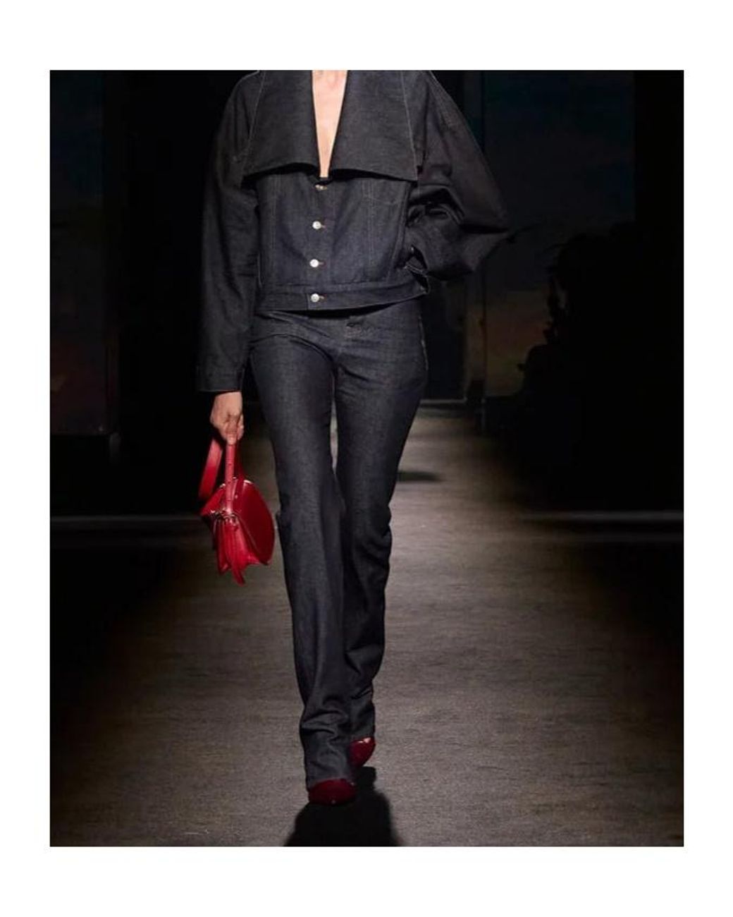 Balenciaga Black High-Rise Straight-Leg Jeans