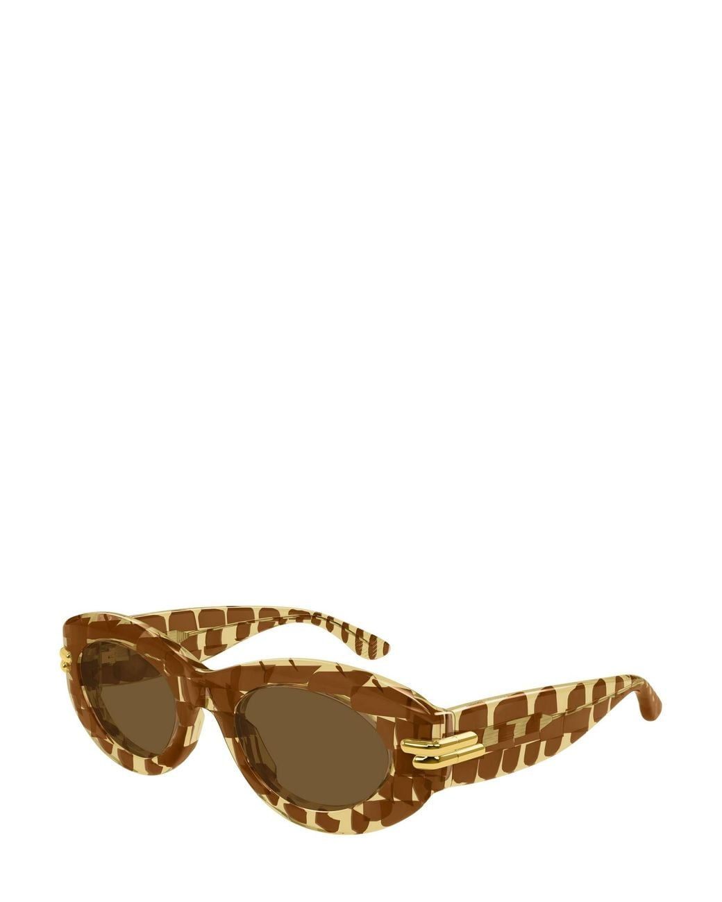 Bottega Veneta Multicolor Eyewear Oval Frame Sunglasses