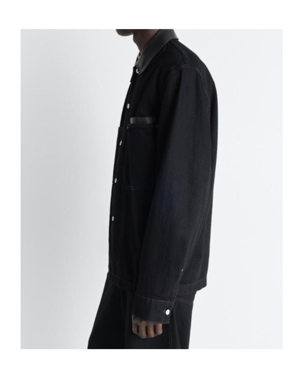 Lemaire Blue Workwear Overshirt for men