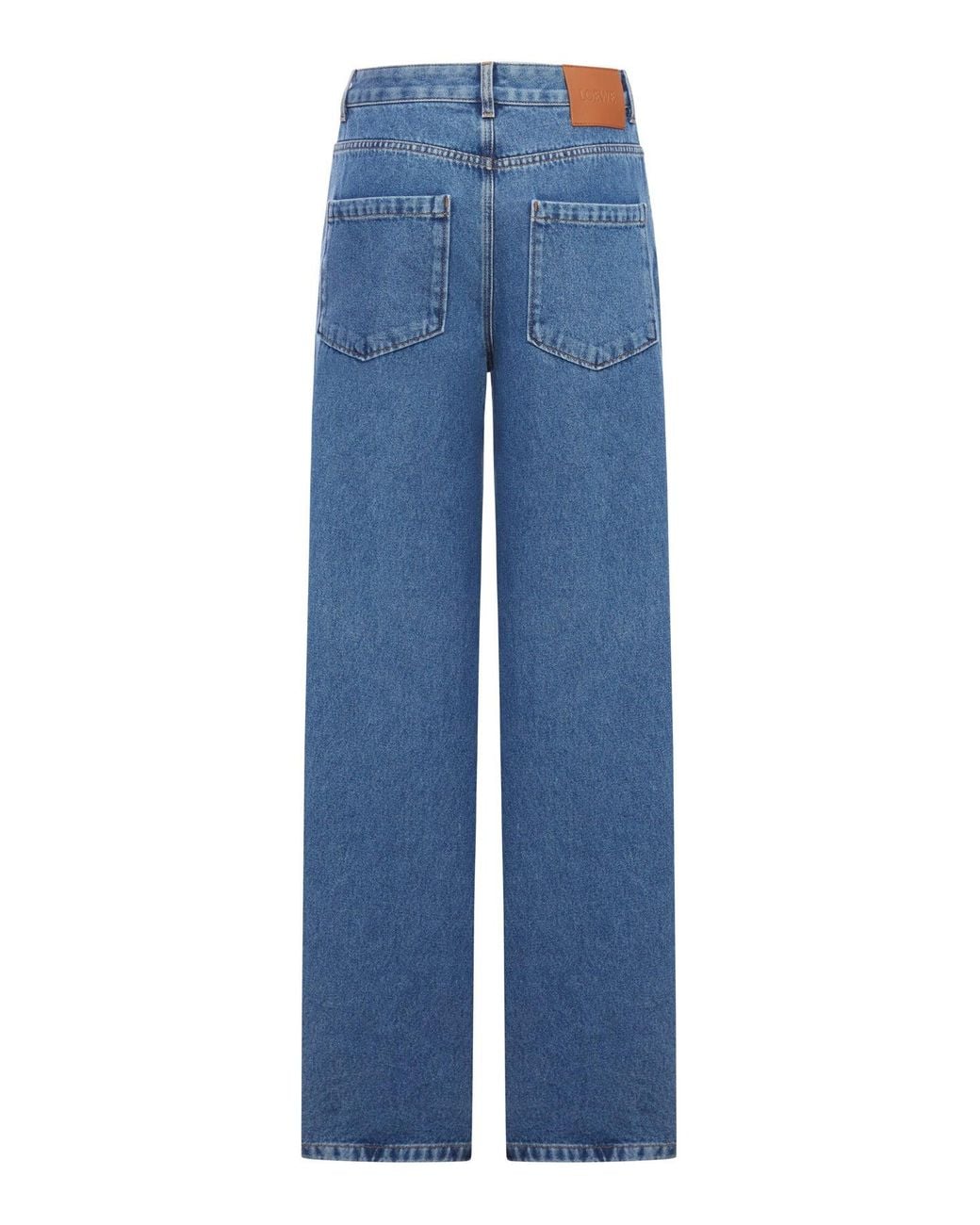 Loewe Blue Anagram Baggy Jeans