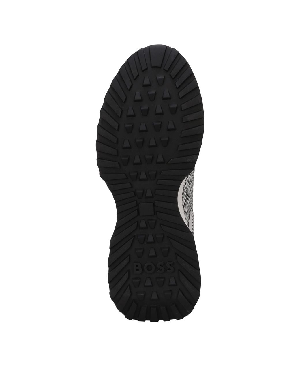 Boss Gray Meshpanel Trainers for men