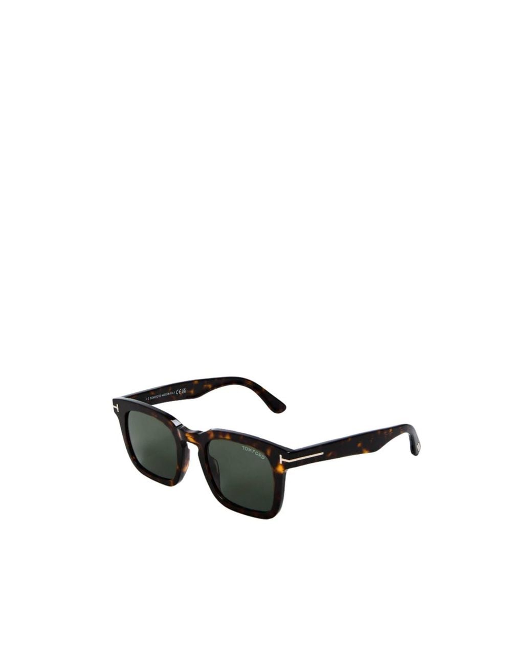 Tom Ford White Thick-Rimmed Square Sunglasses for men