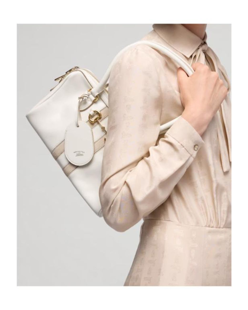 Gucci Natural Borsetto Medium Boston Bag