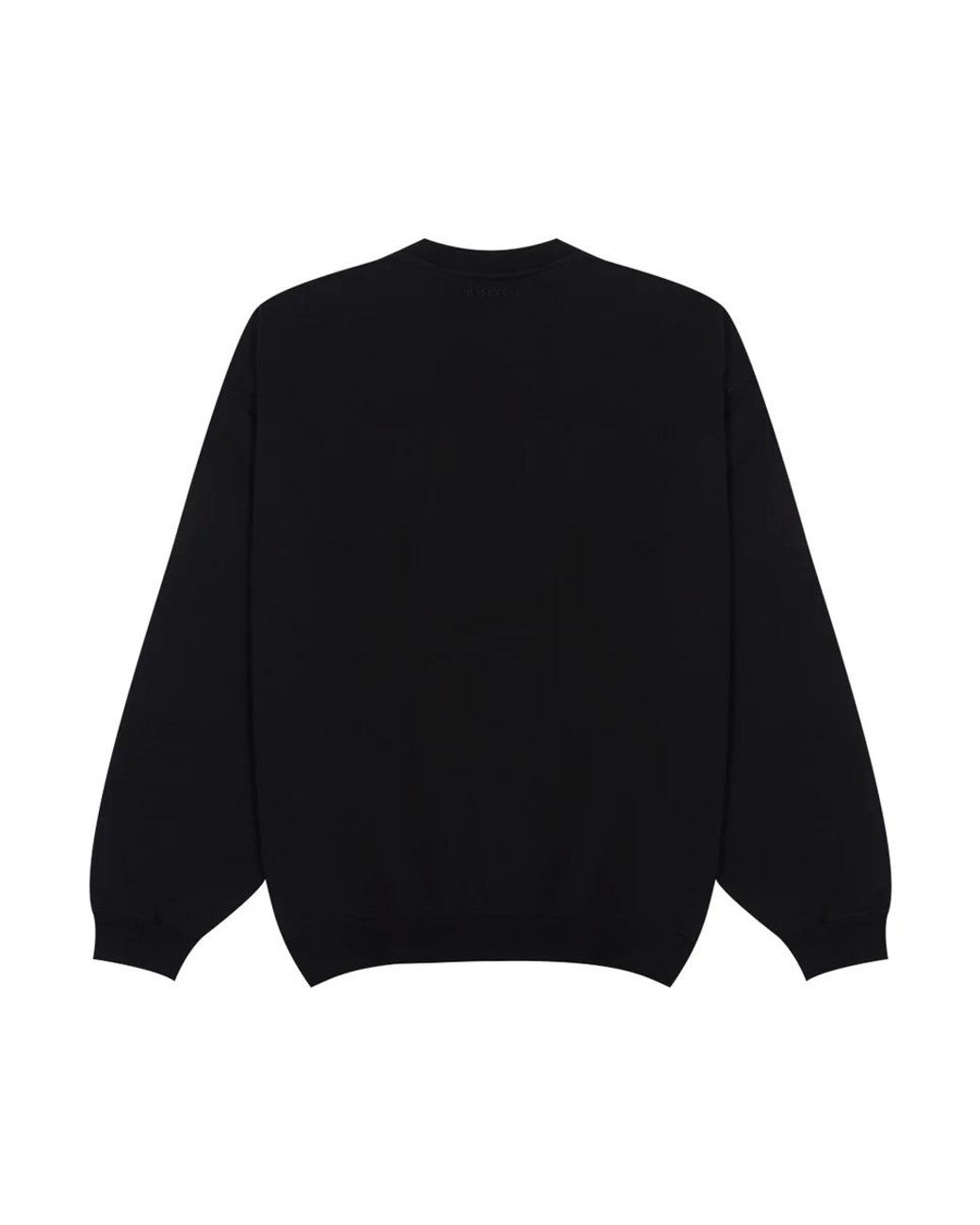 Vetements Black Be Yourself Printed Crewneck Sweatshirt for men