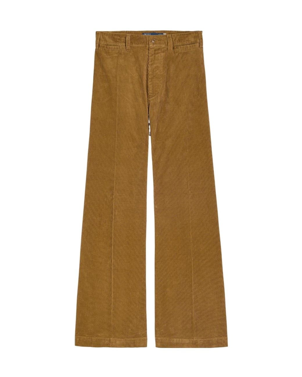 Polo Ralph Lauren Natural High-Waisted Flared Trousers