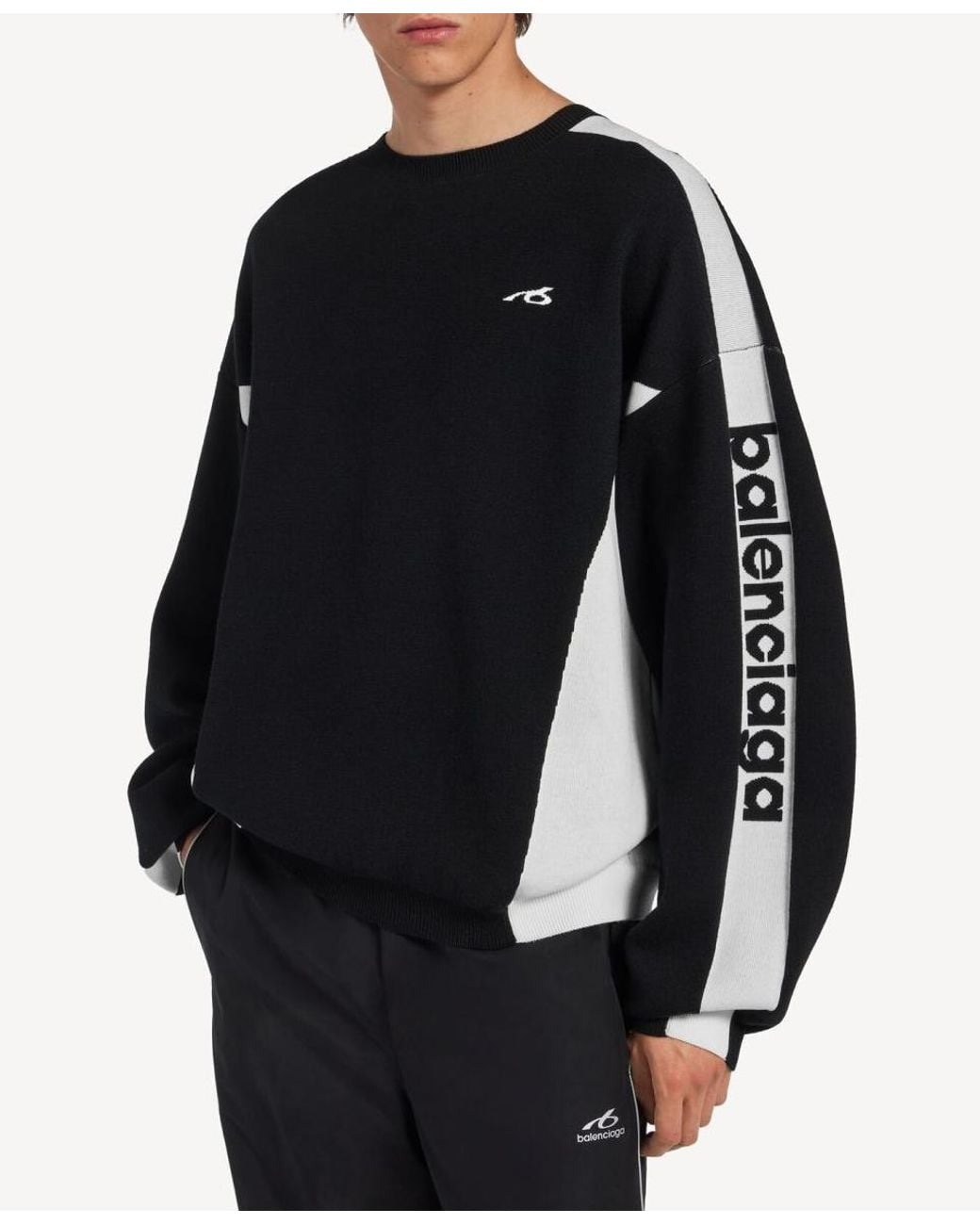 Balenciaga Blue Bodies Crewneck Sweater for men