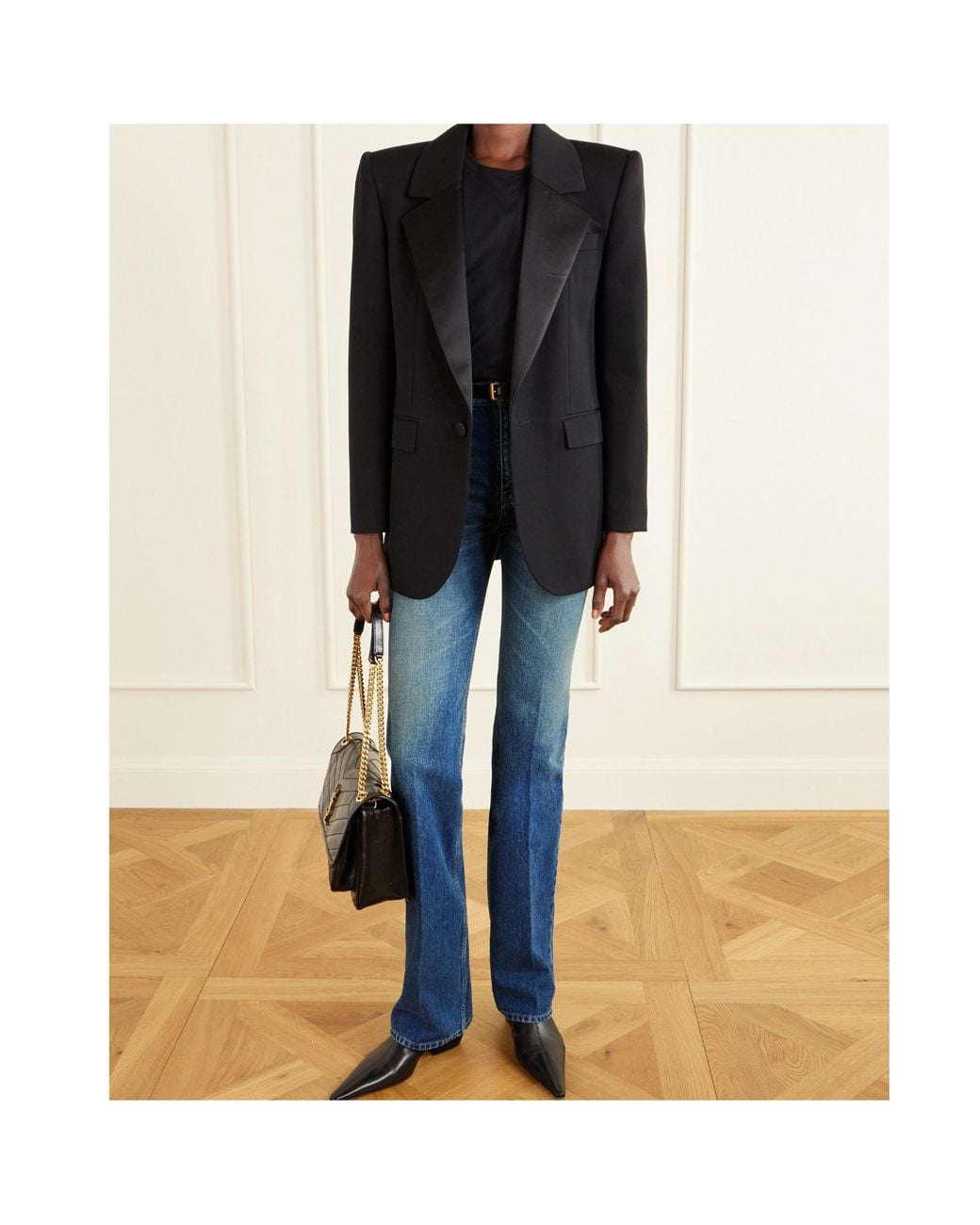 Saint Laurent Blue Clyde Straight Leg Jeans