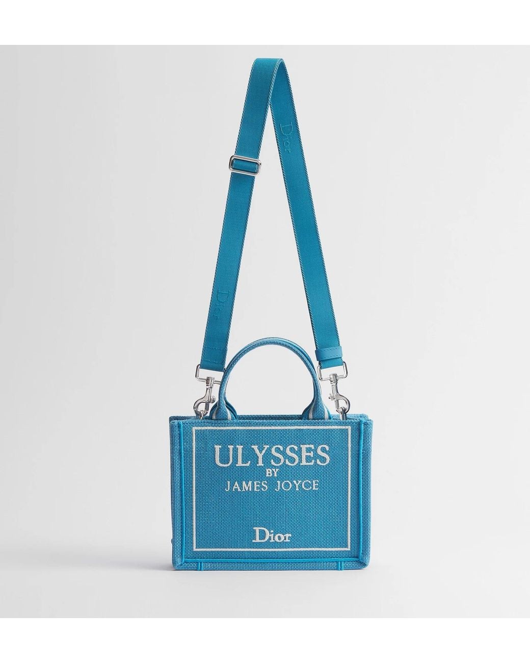 Dior Blue Mini Book Tote With Strap for men