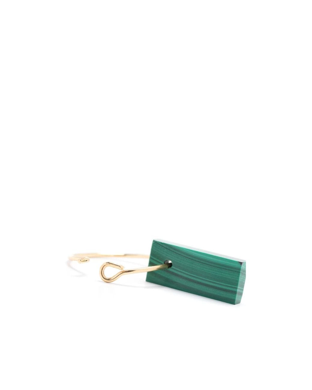 Aliita Green 18Kt Diaspro Malachite Earring