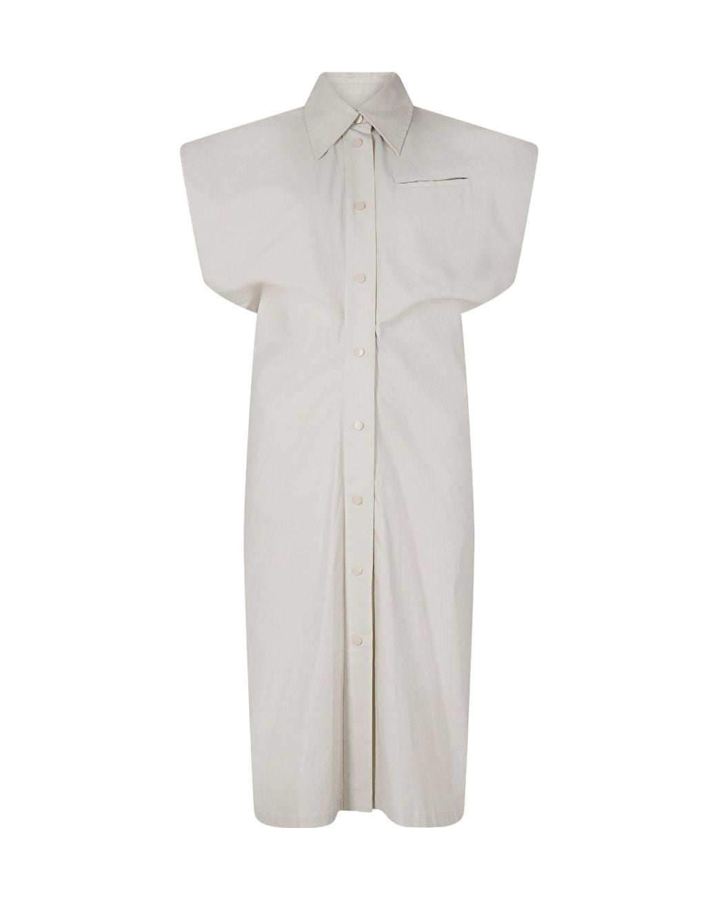 Bottega Veneta White Fitted Dress