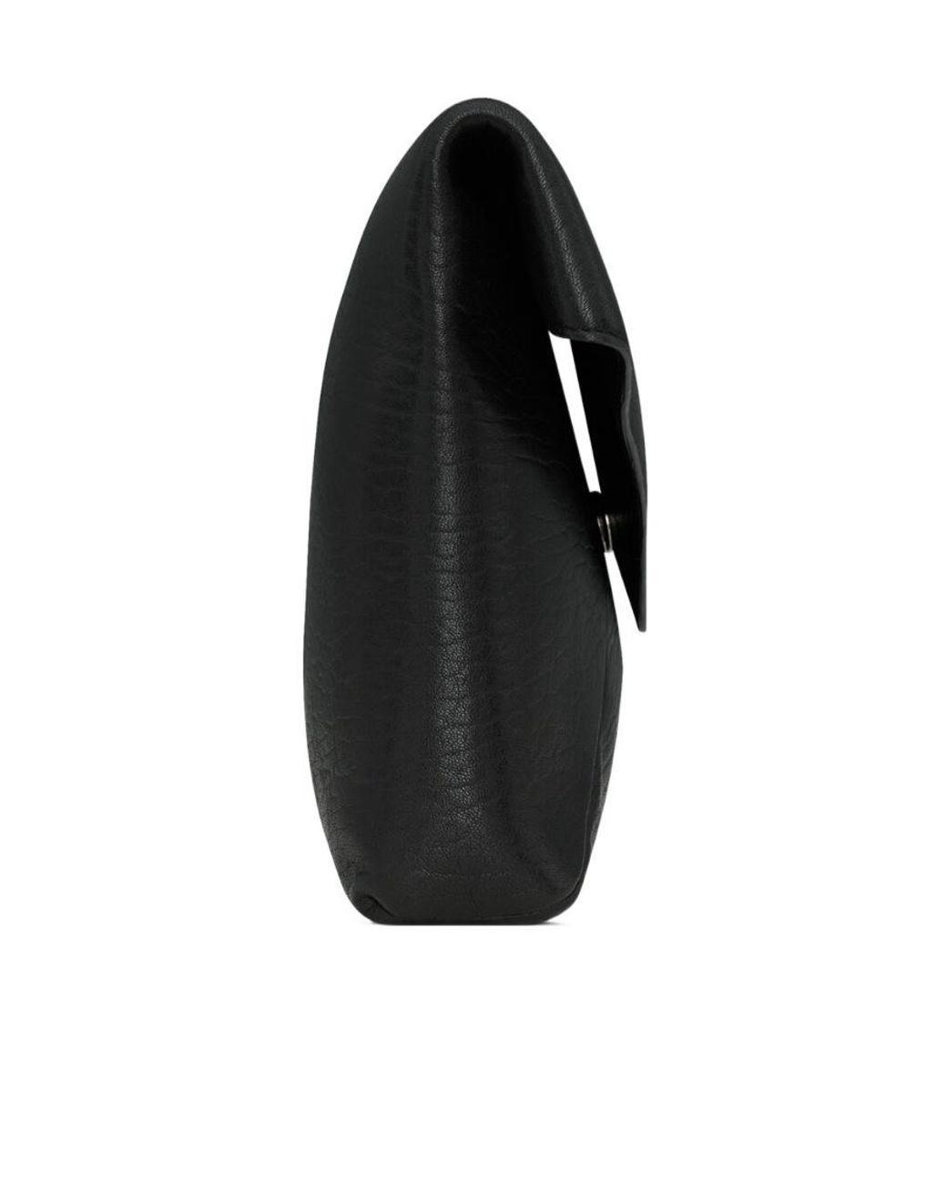 Saint Laurent Black Cassandre Large Envelope Pouch