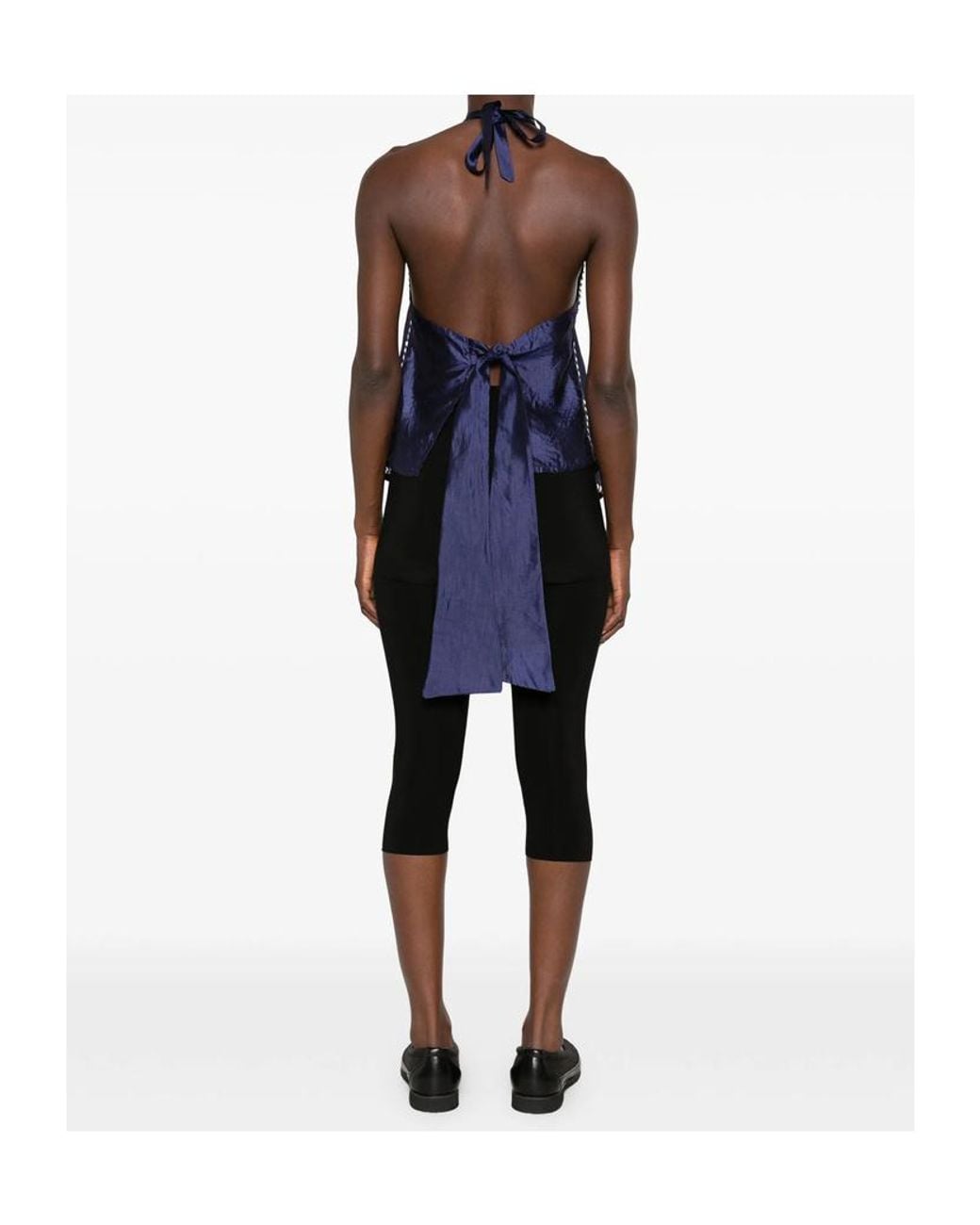 GIMAGUAS Blue Lace-Up Camisole