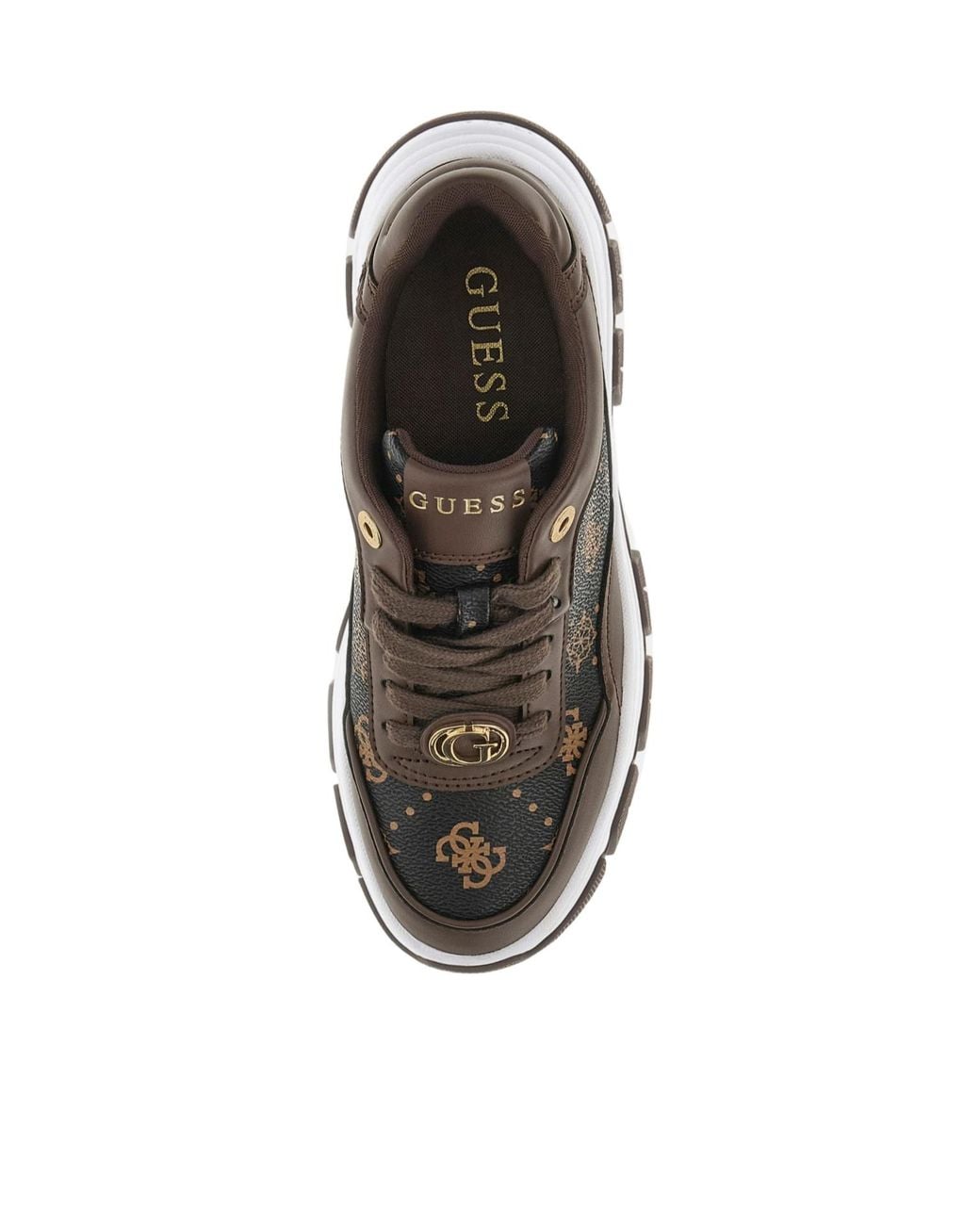 Guess Brown Berrett 4G Peony Logo Running Shoes