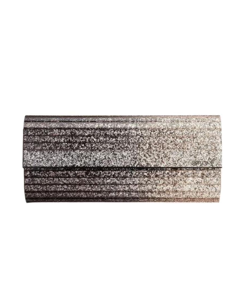 Jimmy Choo Gray Sweetie Embellished Clutch Bag