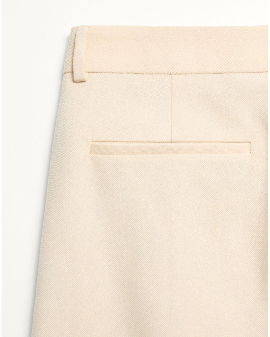 Valentino Natural Turn-Up Hem Wide Leg Trousers for men