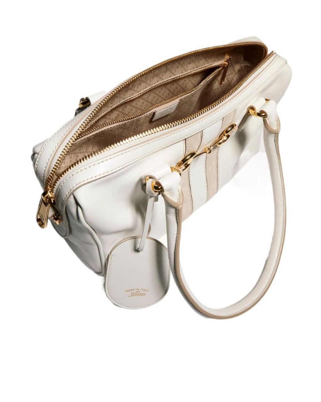 Gucci Natural Borsetto Medium Boston Bag
