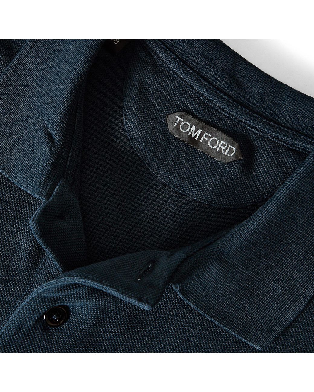 Tom Ford Blue Solid Color Polo Shirt for men