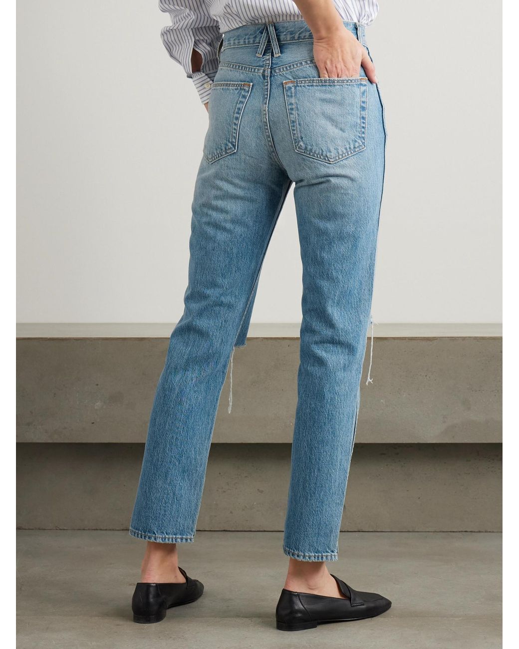SLVRLAKE Denim Blue Fitted Jeans