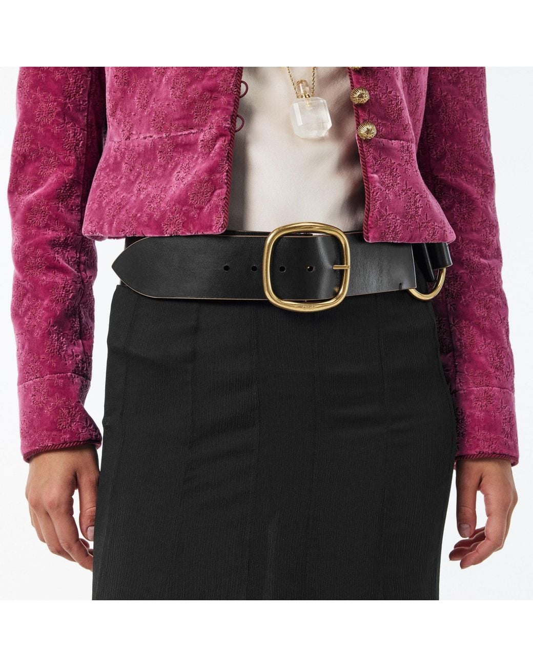 Chloé Black Genuine Leather Belt