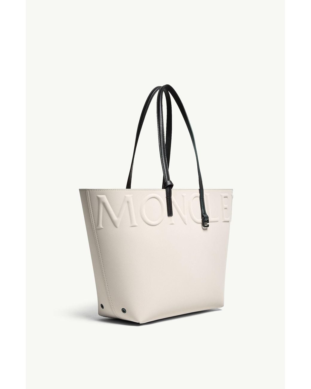 Moncler White Very Mini Tote Bag