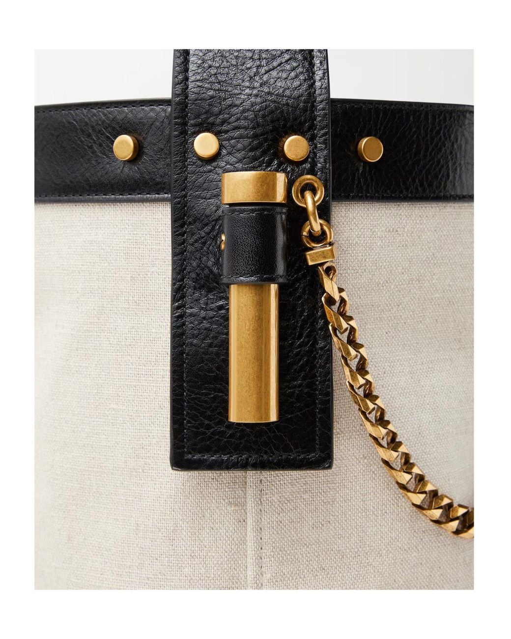 Versace Black Pivot Small Chain Shoulder Bag