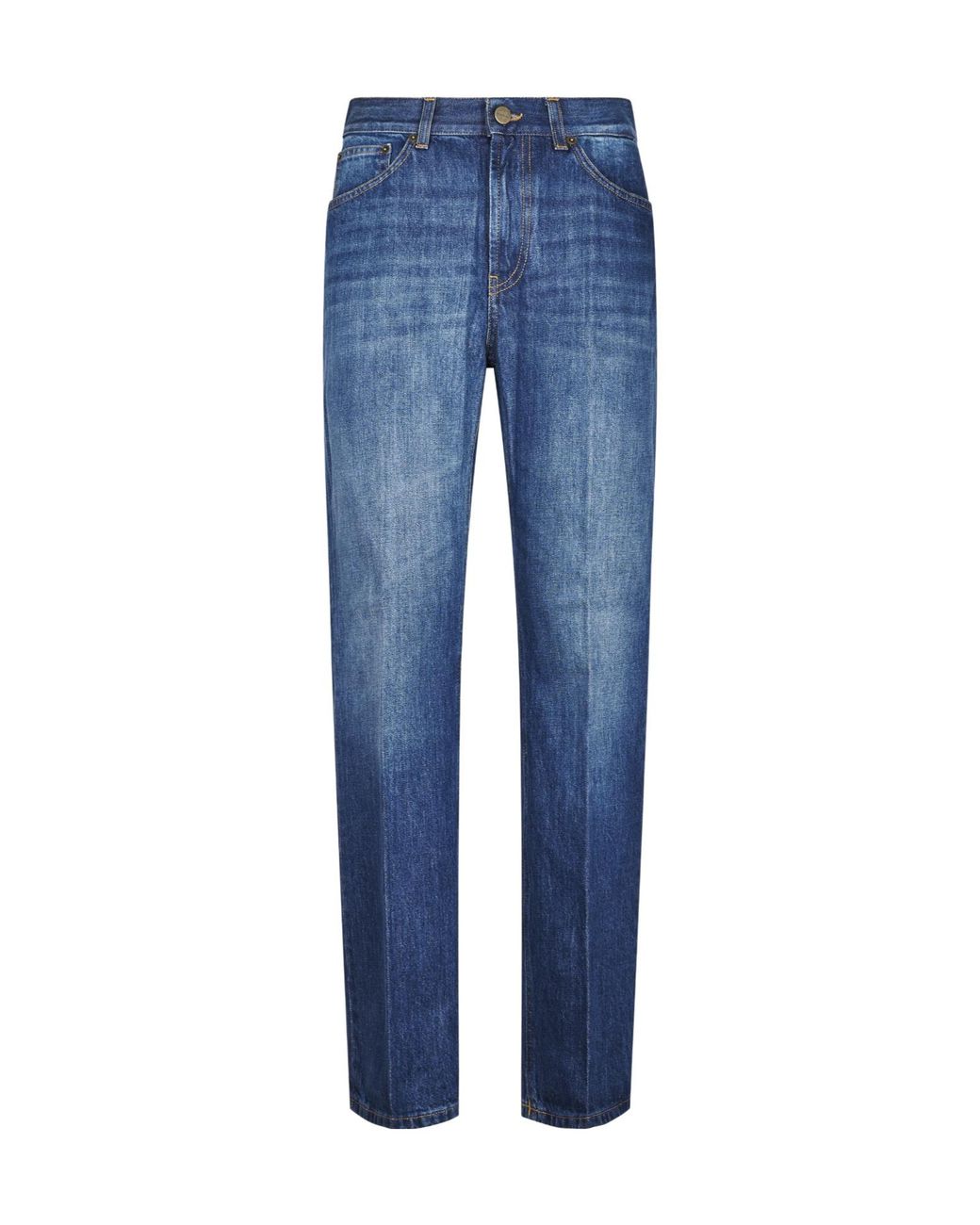 Dondup Blue Straight-Leg Jeans