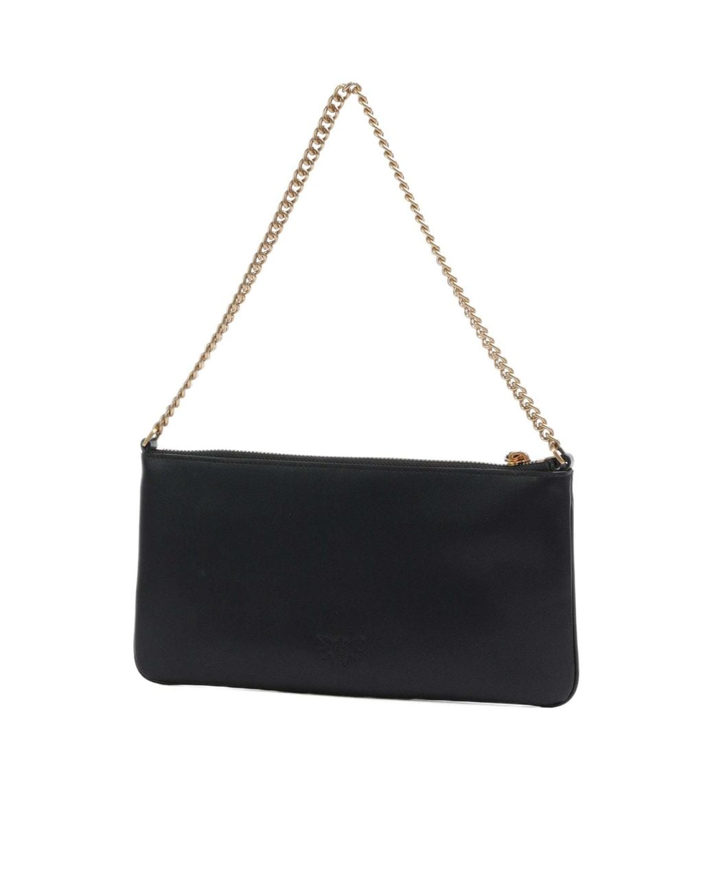 Pinko Black Horizontal Flat Chain Shoulder Bag for men