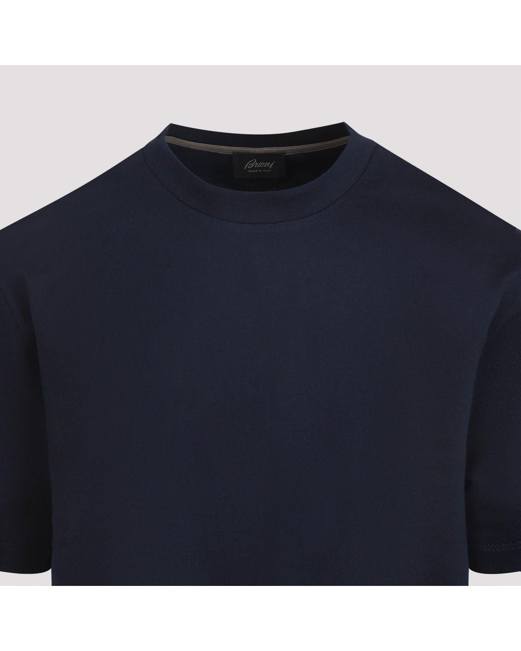 Brioni Blue Cotton T-Shirt for men