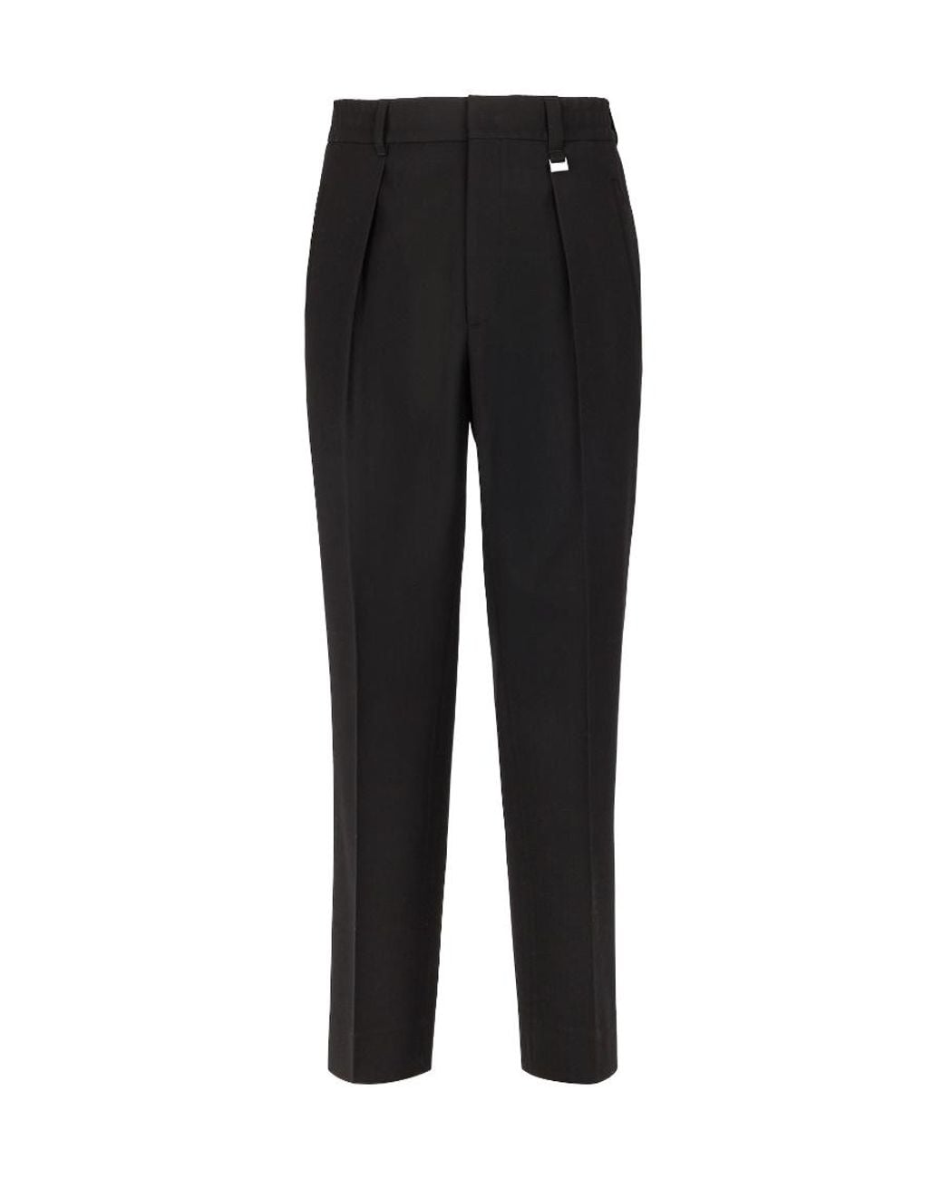 Fendi Black Straight-Leg Tailored Pants for men