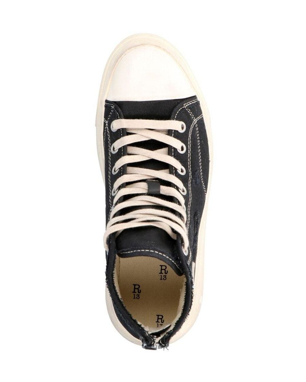 R13 Black Kurt High-Top Sneakers