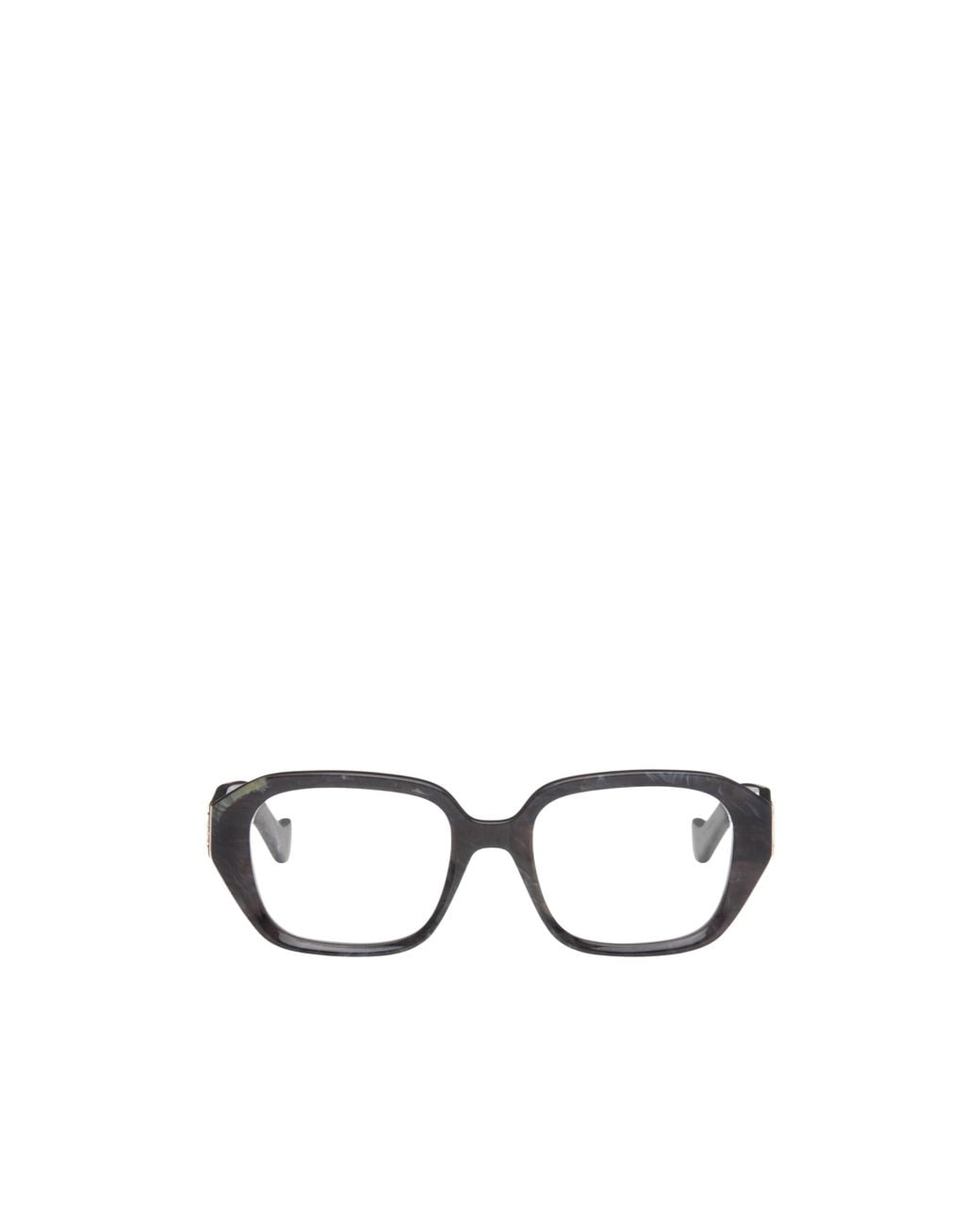 Loewe White Rectangular Frame Glasses for men