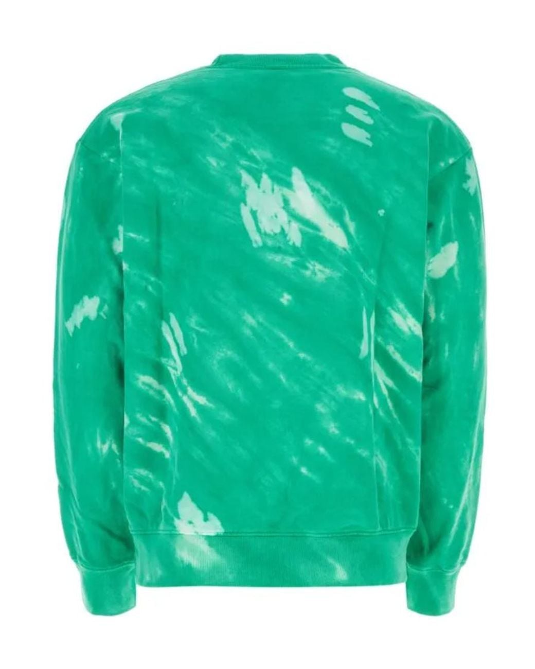 Sporty & Rich Green Wellness Tie-Dye Sweatshirt for men