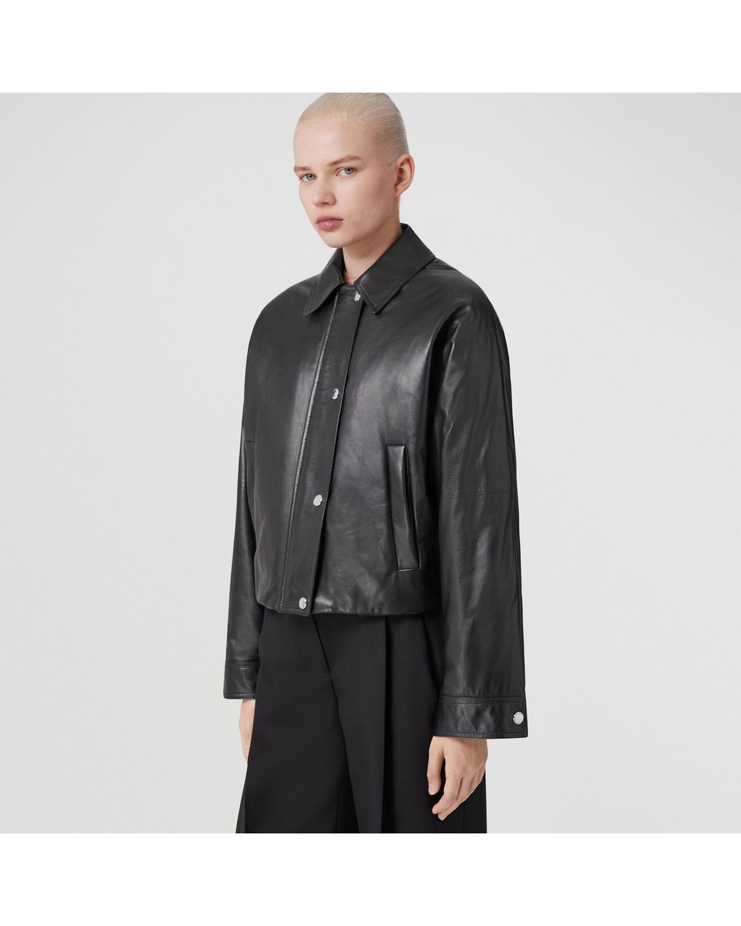 Burberry Black Equestrian Knight Buttoned Jacket