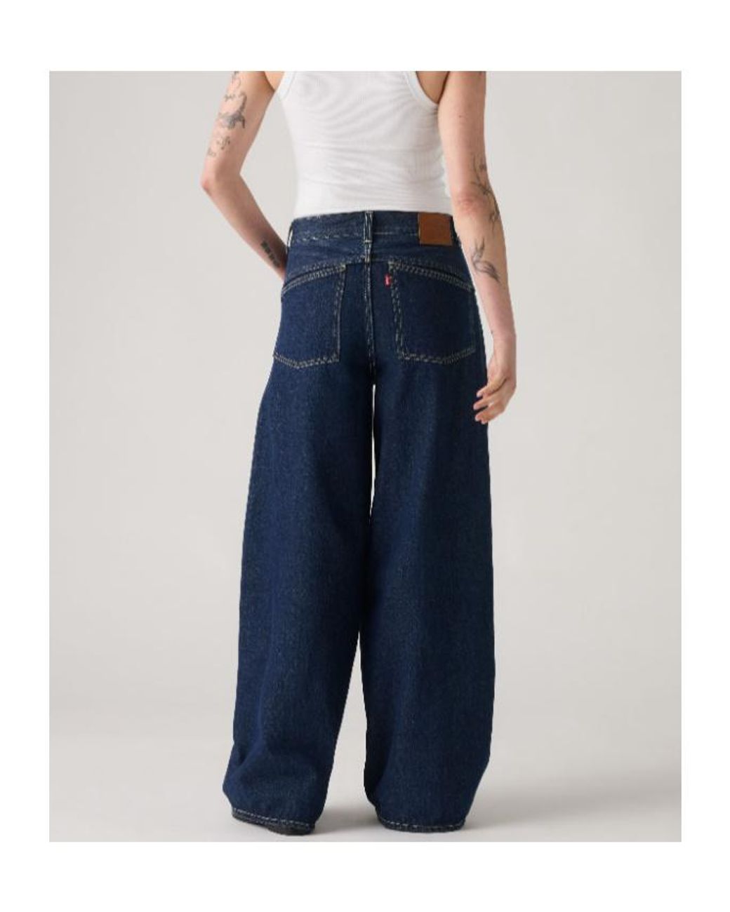 Levi's Blue Super Baggy Barrel Jeans