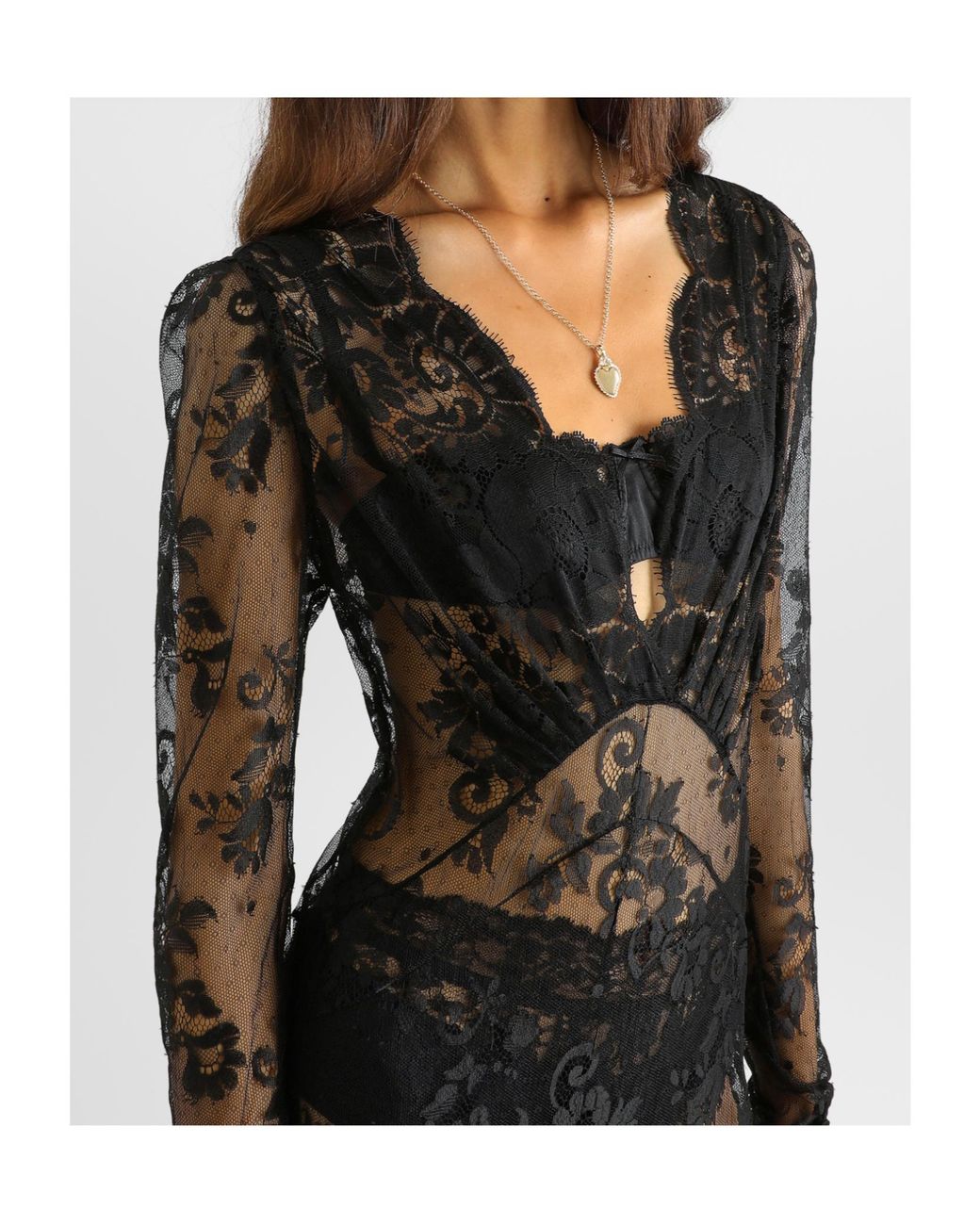 Dolce & Gabbana Black Chantilly Lace Dress