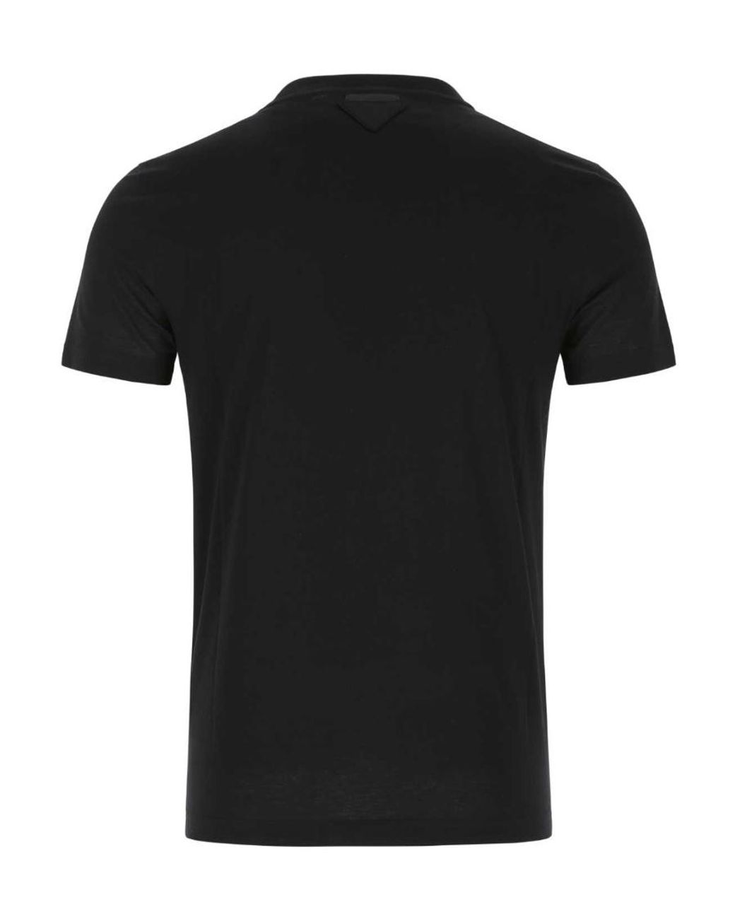Prada Black Cotton T-Shirt Trio Set for men