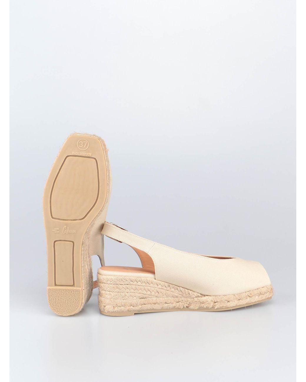 Castaner Natural Castañer Dosalia Peep-Toe Espadrilles