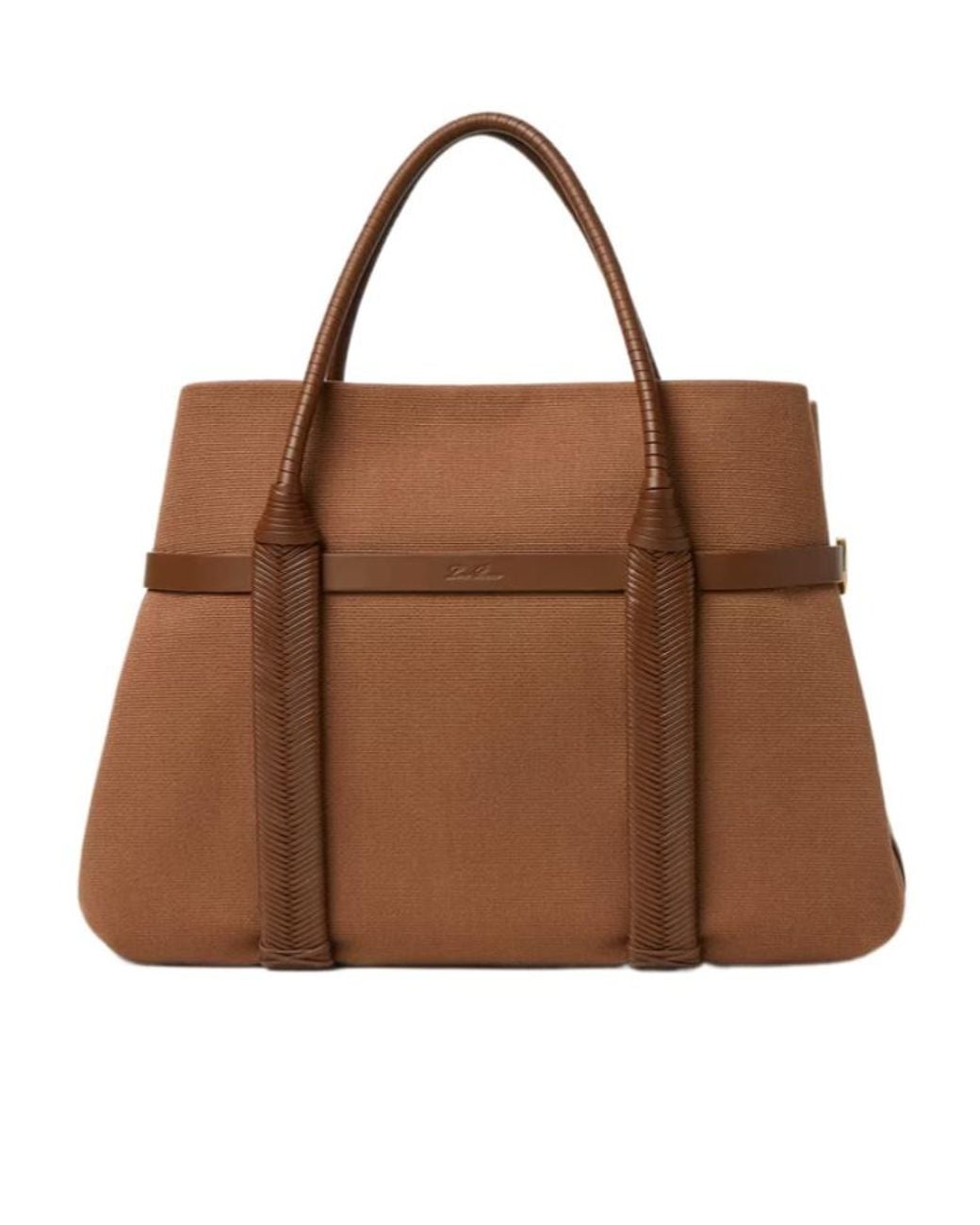 Loro Piana Brown Ghiera Shopper Large