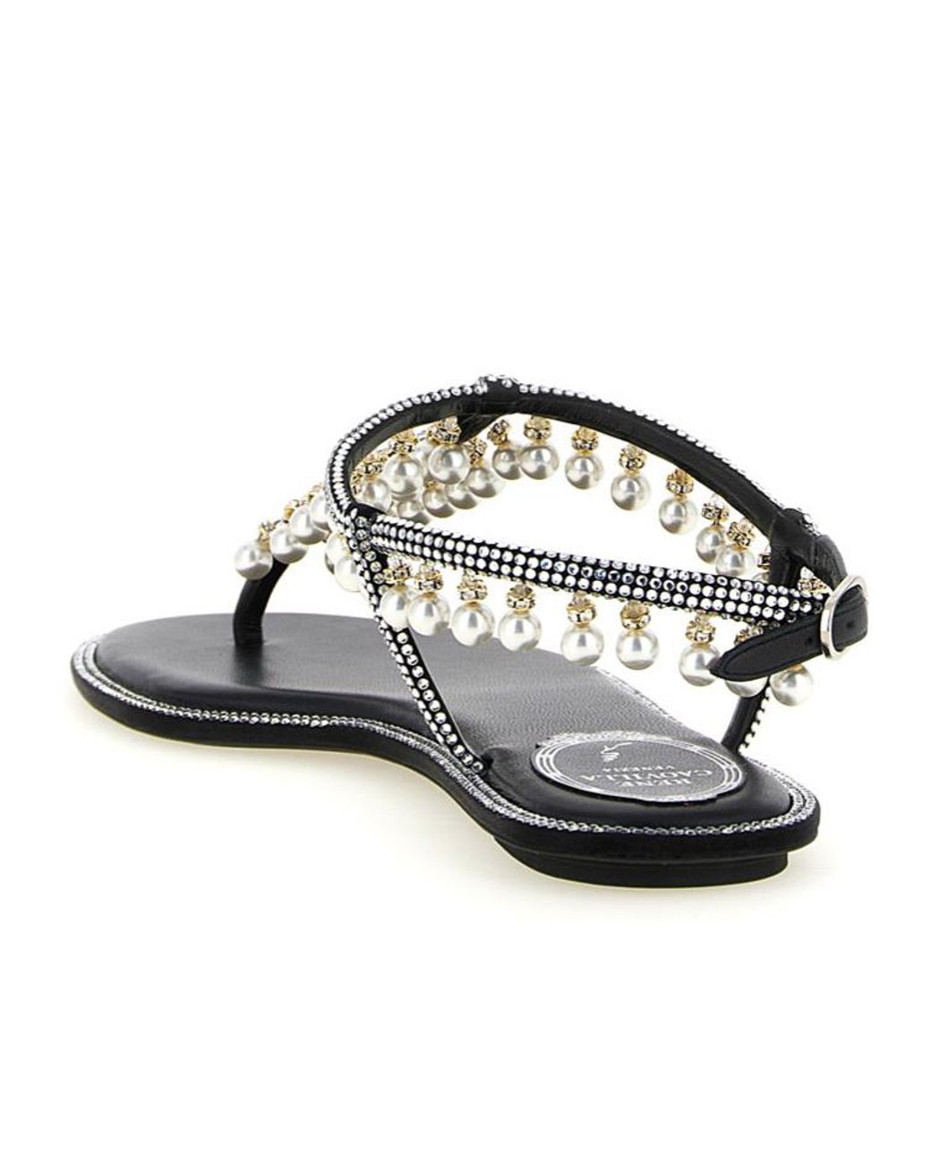 Rene Caovilla Brown René Caovilla Diana Embellished Sandals